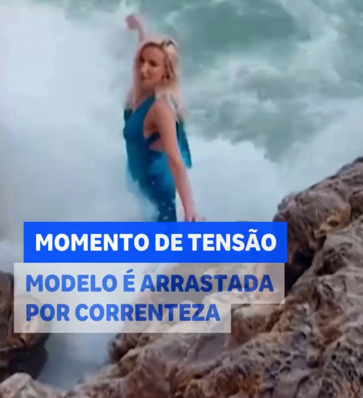 Desafio Aquático: Modelo Kate Loshkareva Resgatada Após Perigoso Ensaio Fotográfico nas Ondas da Califórnia