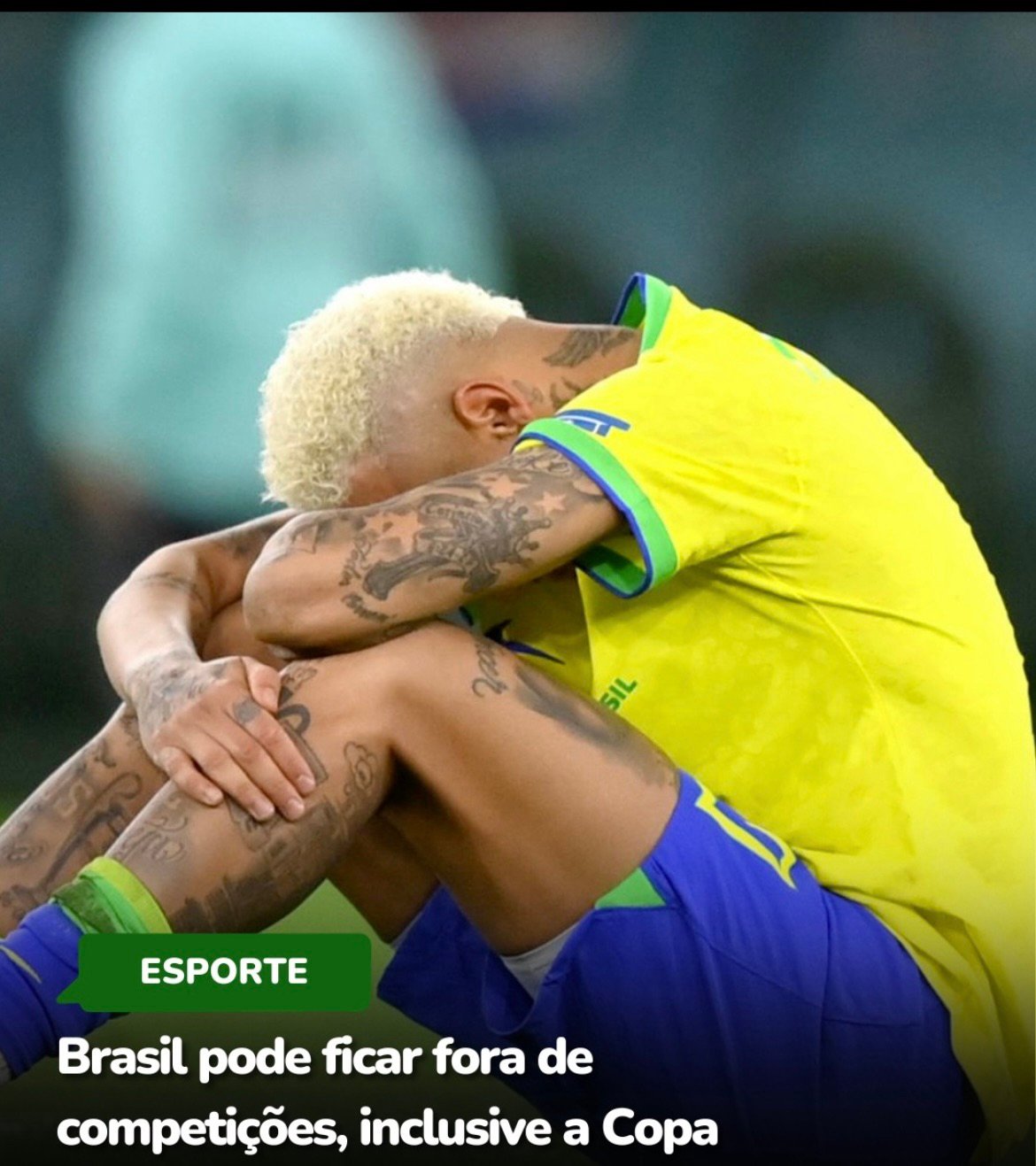 Brasil pode ficar fora de competições, inclusive a Copa